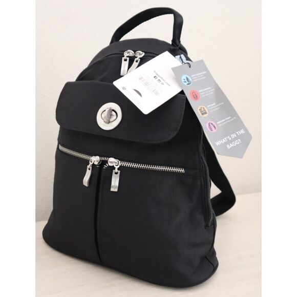 Baggallini Women's O/S Black Naples Convertible Sling Bag Backpack - Picture 9 of 16